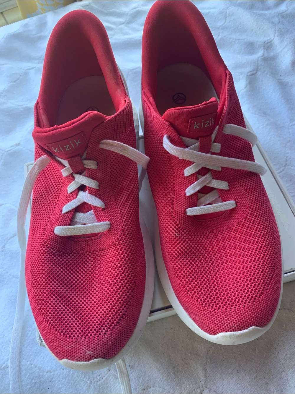 Kizik Pink Mesh Slip-On Sneakers size 10.5 runs big